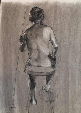 Figure Drawing-Leaning